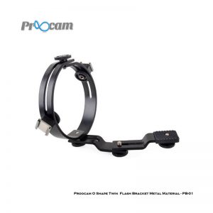 Proocam O Shape Twin  Flash Bracket Metal Material-PB-01