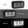 DELLY LED Digital Clock Time With sensor light , Calendar & Thermometer Alarm - Black