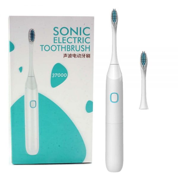 Delly Sonic Electric toothbrush Waterproof dupot bristles ultrasonic motor health -White