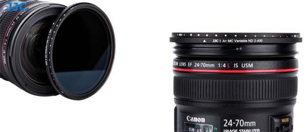 JJC F-NDV49 Variable Neutral Density Filters ND2 - ND400 for 49mm lens camera