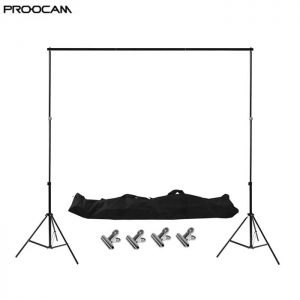 Proocam BG200 Heavy duty Backdrop Background Stand support Kit Set with Bag ( 2 X 2meter )