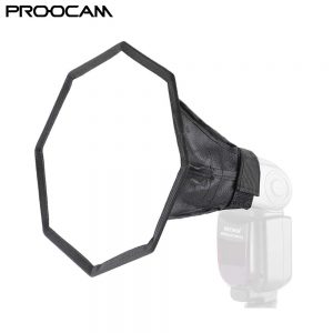 Proocam DF-02 20cm Octagon Universal Softbox Flash Diffuser for Speedlit flash light Nikon Canon Sony Olympus