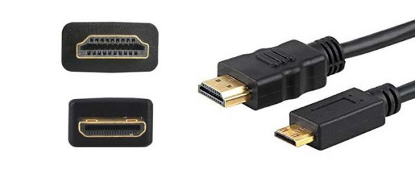 Proocam M-2 Mini HDMI to HDMI cable 1.5 meter for Camera, Gopro , Action Camera (Gold plated)