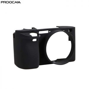 Proocam Silicone Case Cover Protective Skin for Sony A6000 - Black