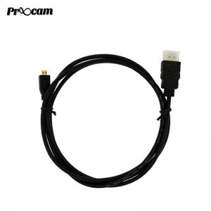 Proocam M-1 Micro HDMI to HDMI cable 1.5 meter  for Camera, Gopro , Action Camera (Gold plated)