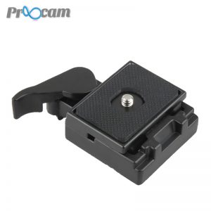 Proocam QLP-1 Quick release plate with Base for tripod Camera (Competitble for Manfrotto 200L)