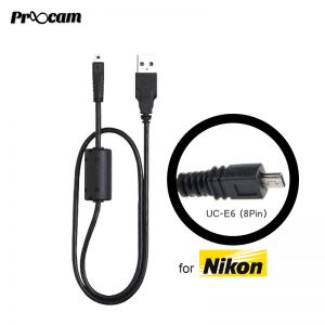 Proocam Nikon UC-E6 (8Pin)  USB Data Sync Transfer Cable for Nikon Coolpix L31 ,P530 , S3300