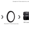 Proocam 37mm to 46mm Metal Step up Ring (SU3746) for camera lens