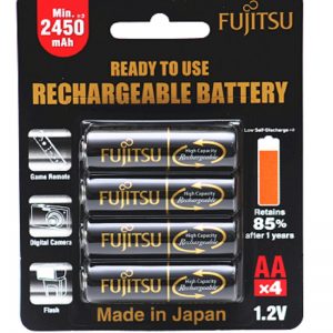 Fujitsu 2450Mah (2500mah ) Rechargeable Battery , Made in Japan ( HR-3uTHB )