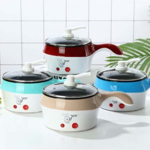 Delly Life Electric NonStick Ceramic/Marble Frying Pan Rice Multi Mini Rice electric frying pan noodle pot-Khaki LEN-K