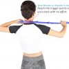 Delly MGT-20 portable fortableTrigger Point Self Massage Stick Hook Theracane Body Muscle Relief blue