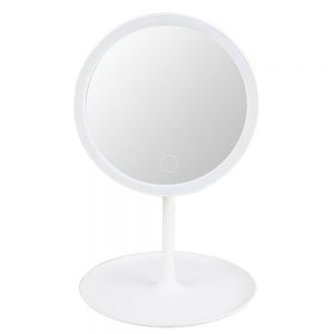 Delly LMM-1W LED Makeup Mirror with Touch Sensor Table Beauty White with stand light Face Cosmetic Mirror with Storage