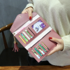 Delly Women Purse Fashion Korean Leather Wallet Long style Purse Zip Card coin Holder - Pink LWP-PK