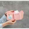 Delly Women Purse Fashion Korean Leather Wallet Short style Purse Zip Card coin Holder - light Pink SWP-LPK