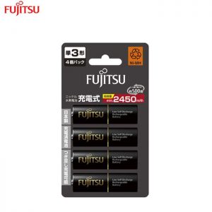Fujitsu 4pcs AA 2500Mah rechargeable Battery (500cycle time) -HR-3UTHC Japan Version