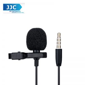 JJC SGM-28 Lavalier Microphone Clip Mic for 3.5mm Mobile Phone Apple Samsung Vivo oppo Voice Record