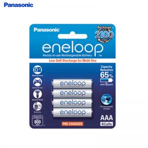 Panasonic Eneloop Rechargeable Battery AAA 750mah (Pack of 4pcs ) Made in Japan