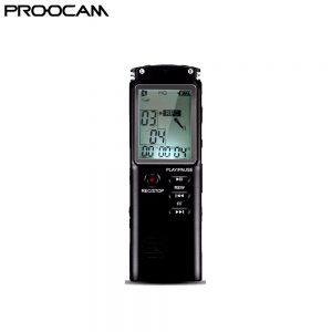Proocam T60 digital voice Sound recorder stereo Mp3 One Button LCD screen hand mic 3.5mm jack