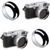 PROOCAM 39mm Metal Lens Hood Shade for Leica Nikon canon Fujifilm Olympus Lens Silver (MLH-39S)