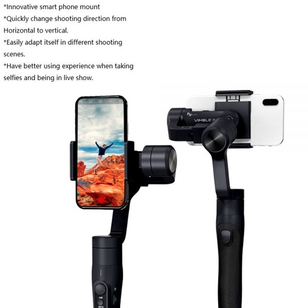 Feiyu Vimble 2S Telescoping 3-Axis Handheld Gimbal for Smartphones mobile samsung huawei apple iphone
