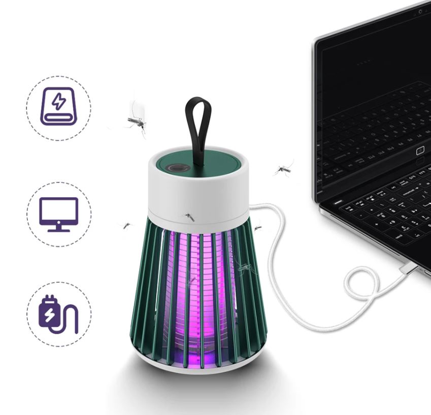 Delly BG-002 portable USB LED Charging Mosquito Killer Lamp up to 8 hour  (green) - ECONBUY